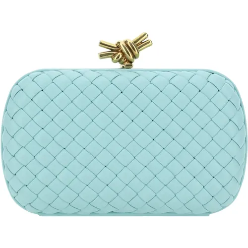 Clutch Ss22 Metallic Knot Closure , female, Sizes: ONE SIZE - Bottega Veneta - Modalova