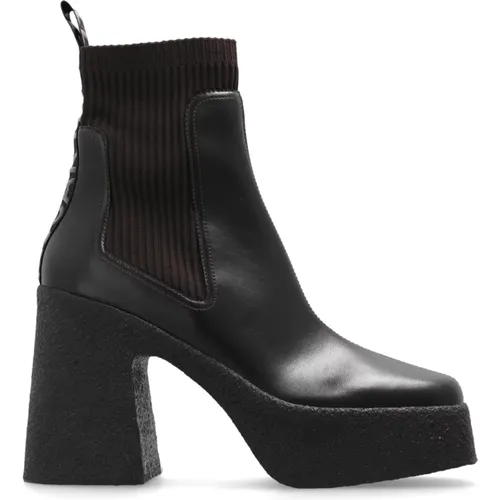 Heeled ankle boots 'Skyla' , female, Sizes: 5 UK, 7 UK, 3 UK, 5 1/2 UK, 4 1/2 UK, 4 UK, 6 UK - Stella Mccartney - Modalova