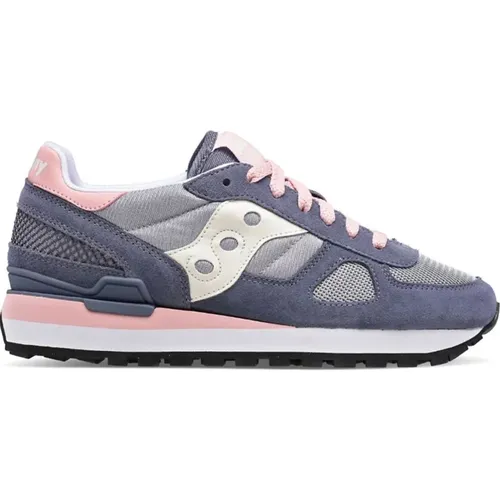 Navy/Off White Women`s Sneakers , female, Sizes: 2 1/2 UK, 3 UK - Saucony - Modalova