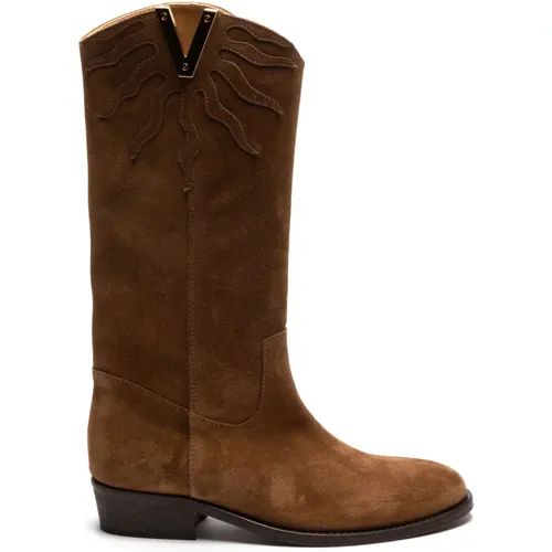 Boots , female, Sizes: 4 1/2 UK, 6 UK, 4 UK, 8 UK, 7 UK, 3 UK, 5 UK - Via Roma 15 - Modalova