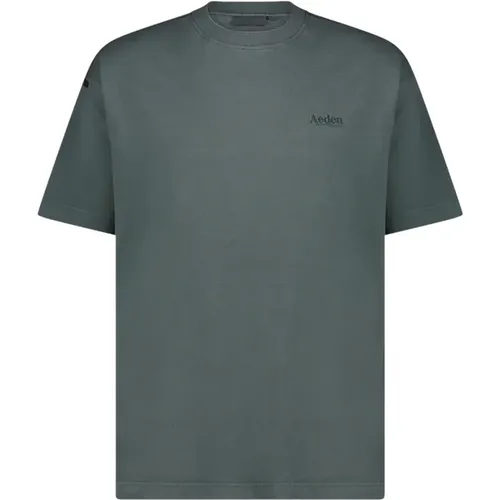 Legende T-Shirt Grau Blau , Herren, Größe: M - Aeden - Modalova