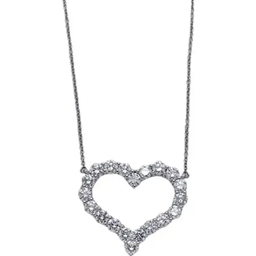 Pre-owned Platinum necklaces , female, Sizes: ONE SIZE - Tiffany & Co. Pre-owned - Modalova