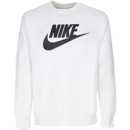 Grafischer Crew Sweatshirt Weiß Sportbekleidung , Herren, Größe: XL - Nike - Modalova