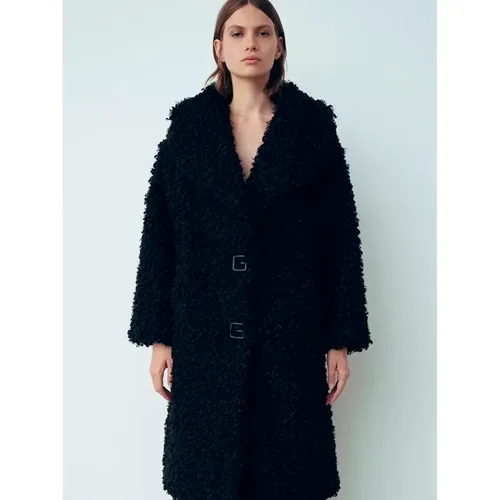 Ecofur Coat Aw23 Collection , female, Sizes: 2XS, 3XS - Gaëlle Paris - Modalova