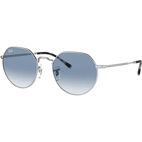 Jack Blaue Aviator Sonnenbrille , unisex, Größe: 53 MM - Ray-Ban - Modalova
