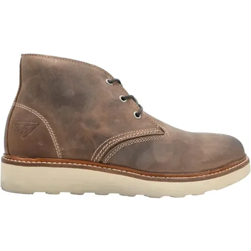 Leather ankle boots Oakland style , male, Sizes: 8 UK, 10 UK, 11 UK, 6 UK, 9 UK, 7 UK - Docksteps - Modalova