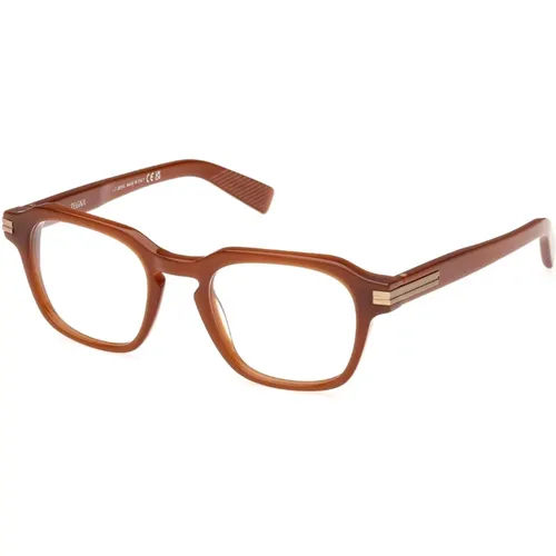 Light Eyewear Frames Ez5282 , unisex, Sizes: 50 MM - Ermenegildo Zegna - Modalova