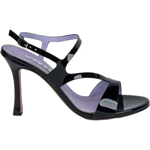 Patent Leather Ankle Strap Sandals , female, Sizes: 6 UK, 4 UK, 5 UK, 3 UK - Albano - Modalova