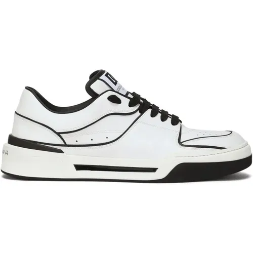 Weiße Sneakers mit Logo-Patch , Herren, Größe: 39 EU - Dolce & Gabbana - Modalova