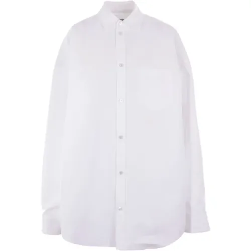 Oversized Cotton Shirt Jacket , female, Sizes: S, XS - Balenciaga - Modalova