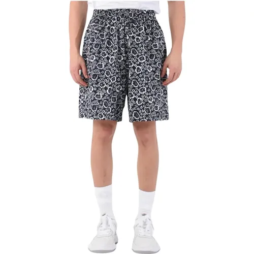 Bermuda Shorts mit Makroblumen - IH NOM UH NIT - Modalova