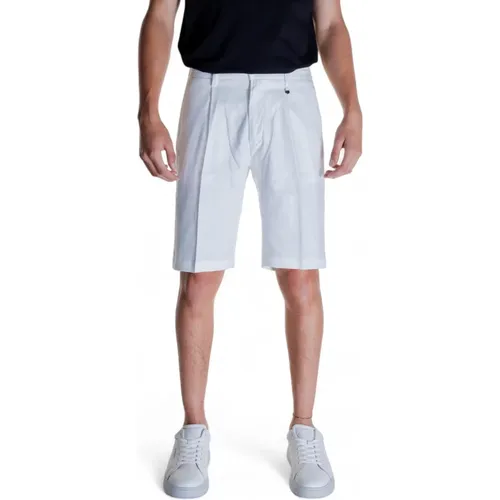 Weiße einfarbige Shorts mit Reißverschluss , Herren, Größe: M - Antony Morato - Modalova