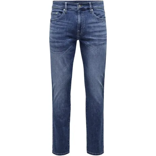 Jeans Loom Slim M. lange Hose , Herren, Größe: W28 L34 - Only & Sons - Modalova