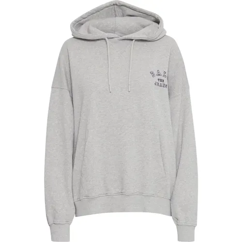 Cool Logo Hoodie Sweatshirt Grey Melange , Damen, Größe: S - Ball - Modalova