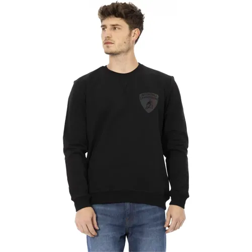 Sweatshirt mit Logo-Druck , Herren, Größe: XL - AUTOMOBILI LAMBORGHINI - Modalova