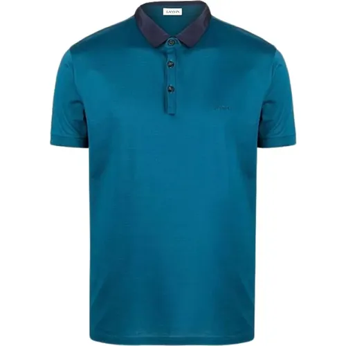 Gesticktes Logo Polo-Shirt , Herren, Größe: 2XS - Lanvin - Modalova