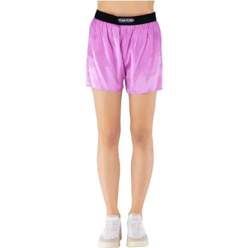 Silk Satin Women Shorts , female, Sizes: L, M - Tom Ford - Modalova