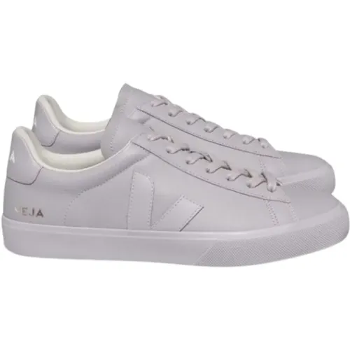 Lila Ledersneakers , Damen, Größe: 37 EU - Veja - Modalova