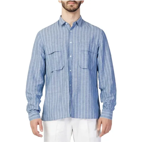 Light Striped Button-Up Shirt , male, Sizes: L - Antony Morato - Modalova