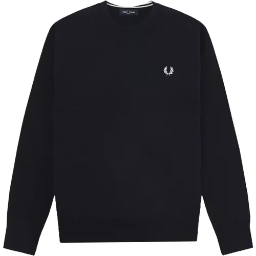 Marineblauer Stylischer Strickpullover - Fred Perry - Modalova