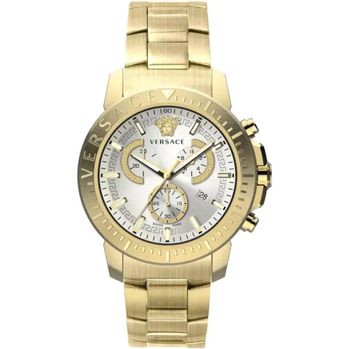 New Chrono Chronograph Watch Urban Sporty , male, Sizes: ONE SIZE - Versace - Modalova