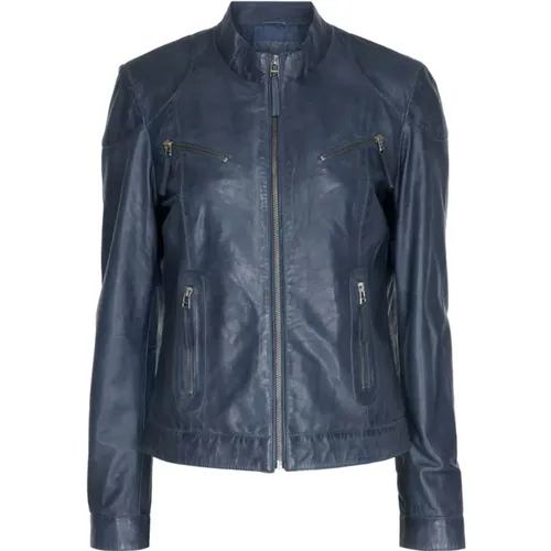Jacket With Zip Pocket 10731Rf , female, Sizes: M - Notyz - Modalova