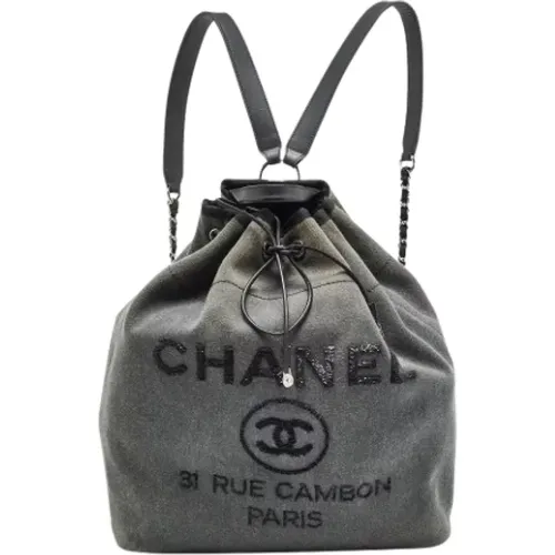Pre-owned Denim backpacks , female, Sizes: ONE SIZE - Chanel Vintage - Modalova
