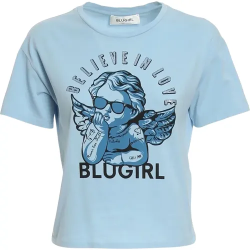 T-Shirts , Damen, Größe: L - Blugirl - Modalova