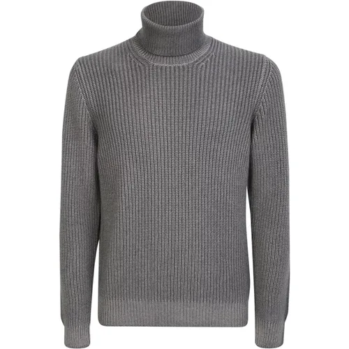 Grey Cashmere Knitwear for Men , male, Sizes: 2XL - Lardini - Modalova