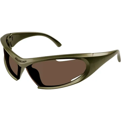 Wraparound Sunglasses in , female, Sizes: L - Balenciaga - Modalova