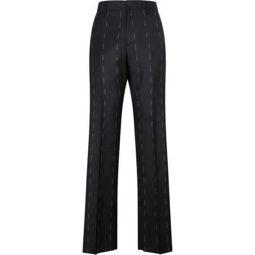 Wool Straight Fit Pants , male, Sizes: L - Givenchy - Modalova