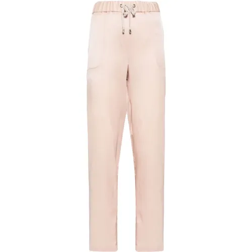 Casual Trousers Acetate Silicone , female, Sizes: L, S, M, XS, 2XS - Lorena Antoniazzi - Modalova