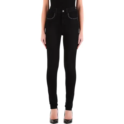 Schwarze High Waist Skinny Jeans , Damen, Größe: W27 - Liu Jo - Modalova