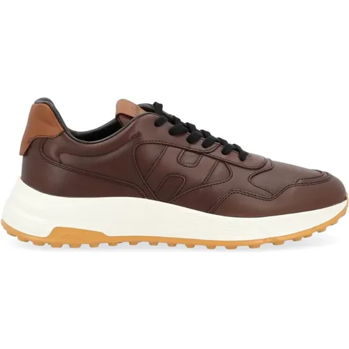 Braune Leder Hyperlight Sneakers - Hogan - Modalova