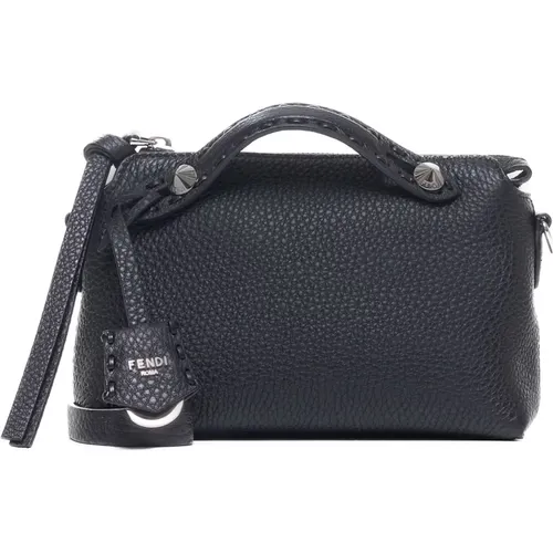 Leather Mini Bag with Topstitching , female, Sizes: ONE SIZE - Fendi - Modalova