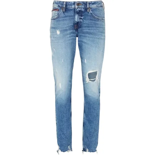 Slim-fit Denim Hose , Herren, Größe: W29 L30 - Tommy Jeans - Modalova