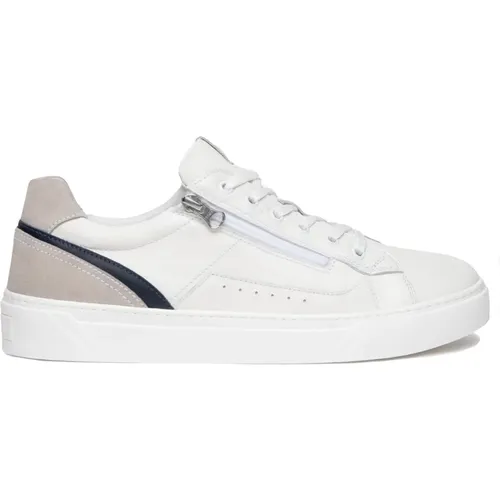 White Sneakers Stylish Design Italy Made , male, Sizes: 11 UK, 7 UK, 10 UK - Nerogiardini - Modalova