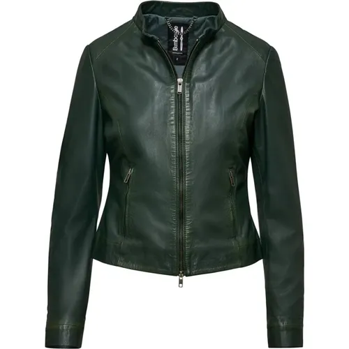 Essential Line Leather Jacket , female, Sizes: S, XL, XS, 2XL, M, 3XL - BomBoogie - Modalova