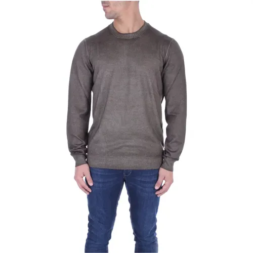 Grüner Pullover für Männer , Herren, Größe: 2XL - Fay - Modalova