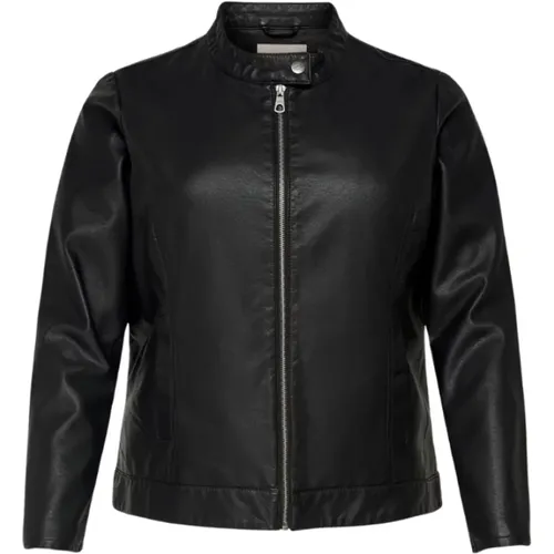 Faux Leather Jacket , Damen, Größe: 3XL - ONLY Carmakoma - Modalova