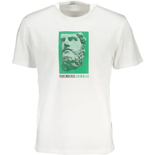 Kurzarm-T-Shirt mit Logo-Druck - Bikkembergs - Modalova