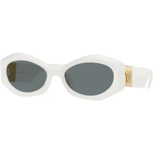 Stylish Sunglasses in Blue , female, Sizes: 54 MM - Versace - Modalova