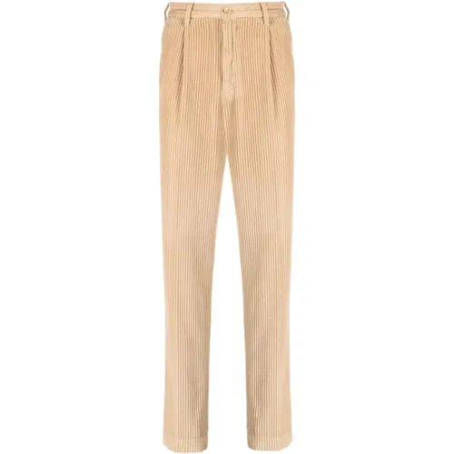 Slim Fit Corduroy Cotton Pants , male, Sizes: 2XL - Incotex - Modalova