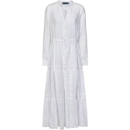 San Gallo Cotton Shirt Dress , female, Sizes: 2XS - Ralph Lauren - Modalova