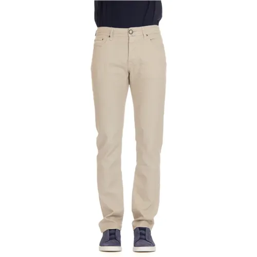 Pocket Cotton Linen Pants , male, Sizes: W33, W34, W35 - Jacob Cohën - Modalova