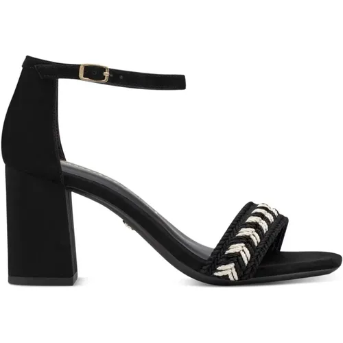 Sleek Leather High Heel Sandals , female, Sizes: 3 UK, 7 UK, 5 UK, 8 UK, 4 UK - tamaris - Modalova