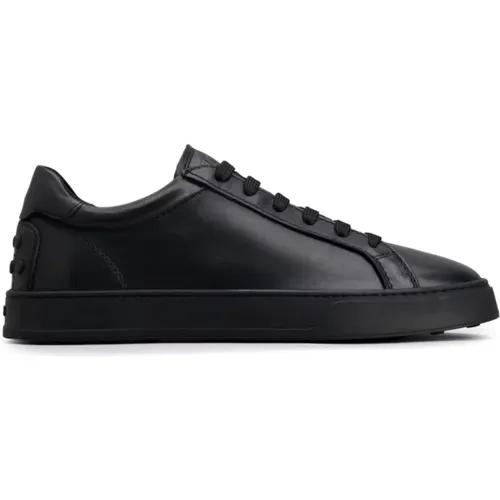 Leather Sneakers Lace-Up Round Toe , male, Sizes: 11 UK, 8 1/2 UK - TOD'S - Modalova