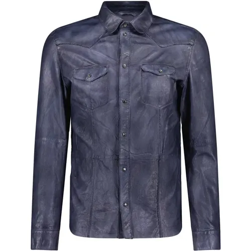 Leather Jackets , male, Sizes: 3XL - Gimo's - Modalova