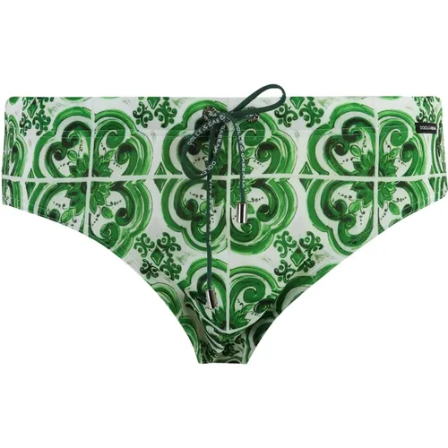 Majolica Print Bikini Hipster - Dolce & Gabbana - Modalova