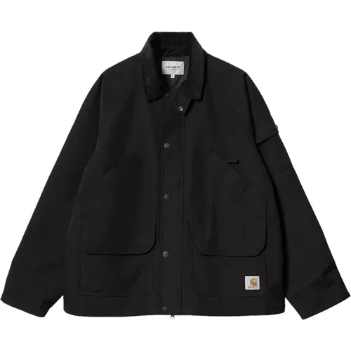 Schwarze Nylon-Canvas-Jacke - Carhartt WIP - Modalova